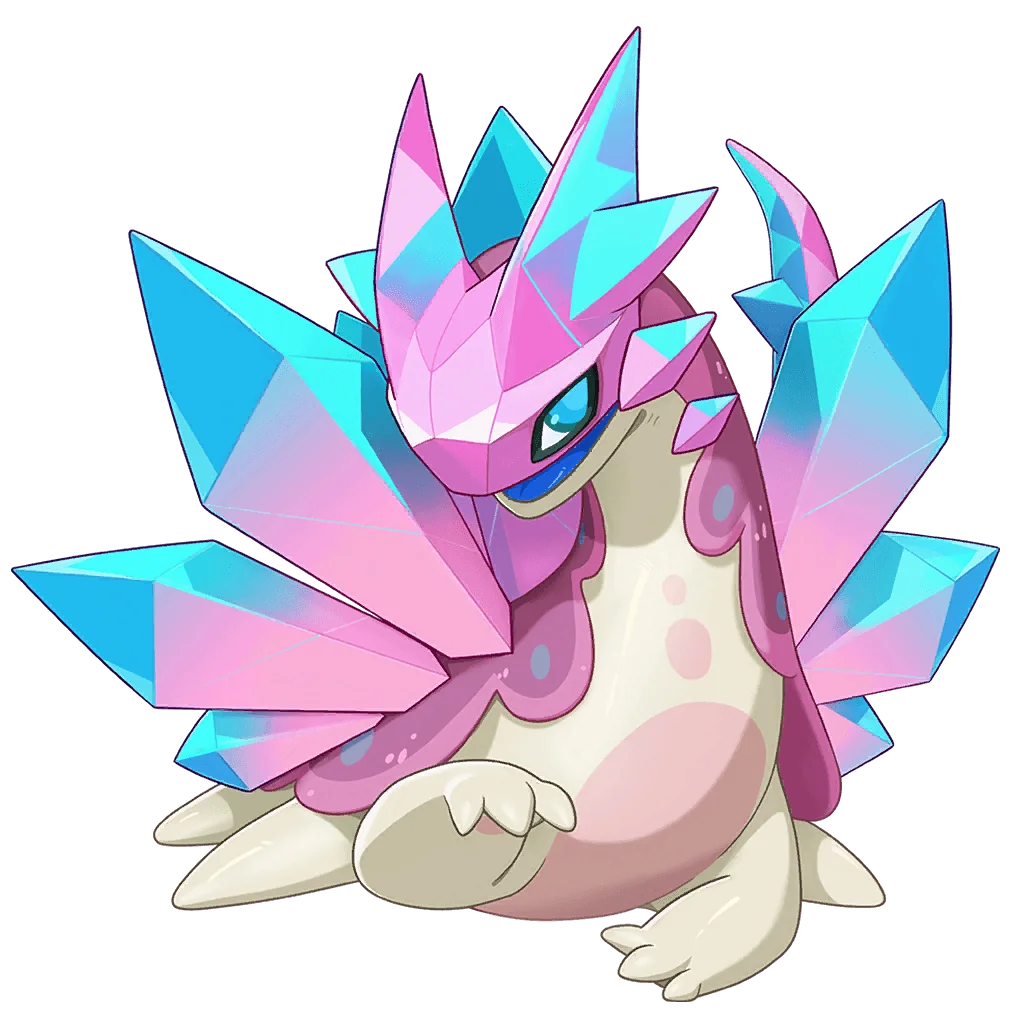 晶石蜗（西瓜碧玺的样子）